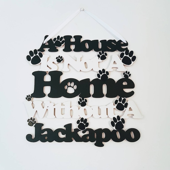 Jackapoo, Dog Lover Gift, Dog Owner Gift, Dog Themed Gifts, Pet Wall Decor, Pet Wall Art, Pet Wall Signs, Wooden Signs For Home, Wood Signs