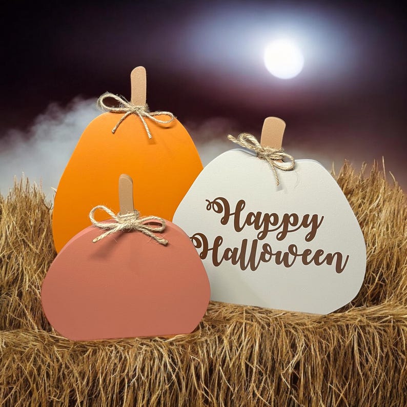 Rustic Pumpkin Decorations, Halloween Party Decor, Thanksgiving Decor