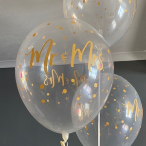 11" Mr and Mrs Wedding Balloons, Balloons For Wedding, Wedding Decorations, Wedding Photo Props, Wedding Reception, Modern Wedding Decor