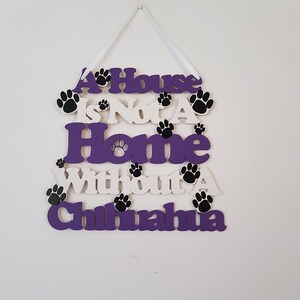 Chihuahua Wall Hanging Sign, Chihuahua Gifts, Mothers Day Gift for Dog Lovers, Dog Room Decor, Dog Mom Gift, Dog Owner Gift, Dog Sign, Pets