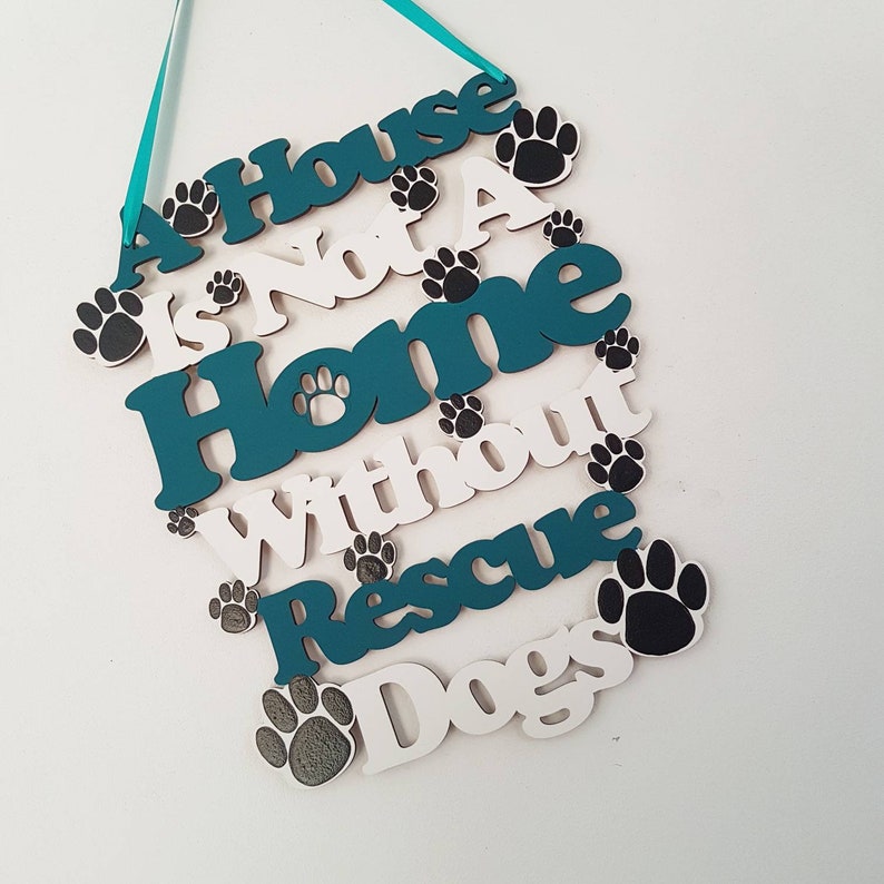 Rescue Dog Rescue Dog Signs Rescue Animals Love Dogs Etsy
