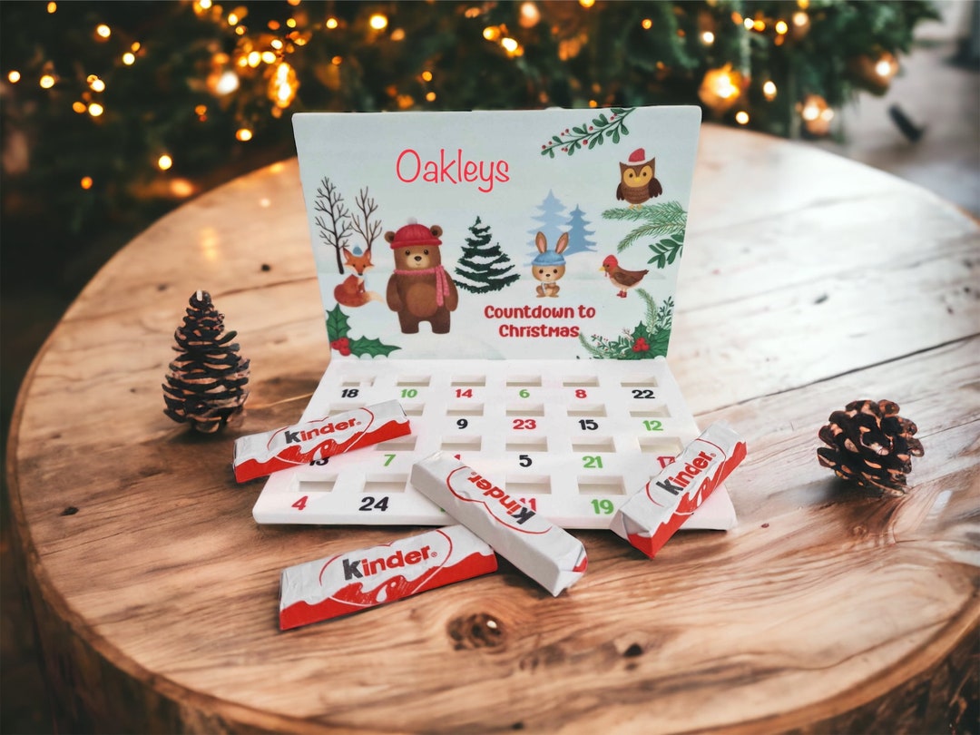 Personalised Chocolate Advent Calendar for Kids Personalised Etsy