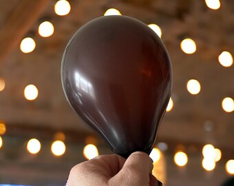 Chocolate Brown 5 Inch Qualatex Balloons for Balloon Arches, Balloon Garlands and Decoration, Wedding Decor, Birthday Party Balloons