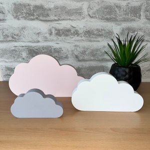 Cloud Decor For Nursery Or Childrens Bedroom, Cloud Nursery, Neutral Baby Room Decor, New Baby, Nursery Shelf Decor, Kids Room, Boho Decor