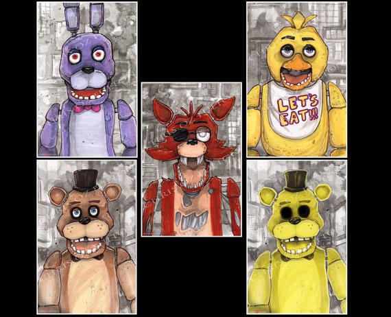 Kit Digital Five Nights At Freddy's Fnaf Animatronics