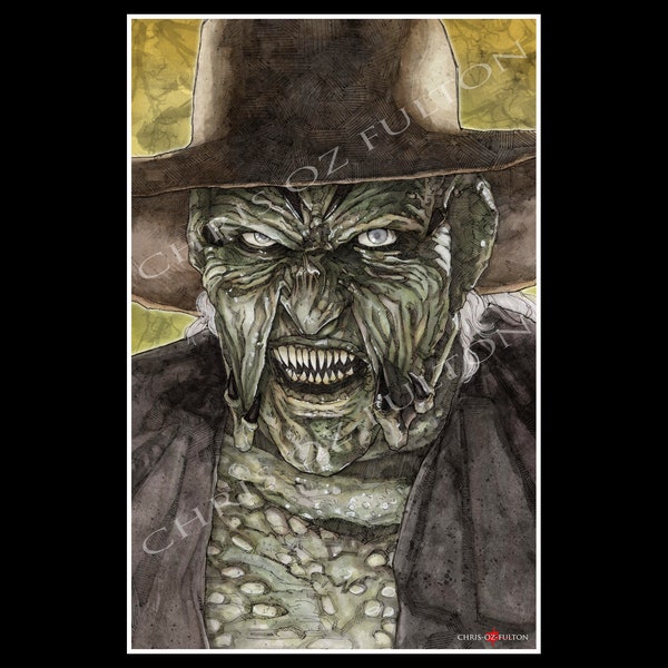 Jeepers Creepers The Creeper Horror Movie Poster Wall Art Print By Artist Chris Oz Fulton