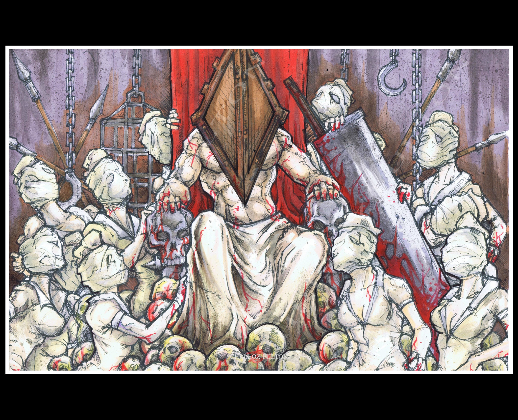 Pyramid Head - Silent Hill Greeting Card for Sale by EnoWesker