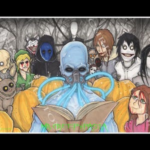 Mr. Creepypasta and Friends Poster Print
