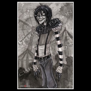 Laughing Jack Creepypasta Poster Print
