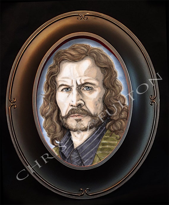 Sirius Black Gary Oldman Harry Potter Framed Art Print Signed Etsy