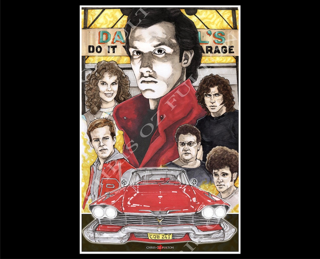 Christine Stephen King 1983 80s Horror Movie Poster Art Print Etsy France