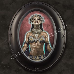 Akasha Queen Of The Damned Horrorfilm gerahmt Kunstdruck Chris Oz Fulton