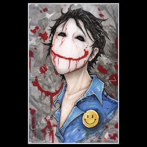 Jeff The Killer Creepypasta Poster Print