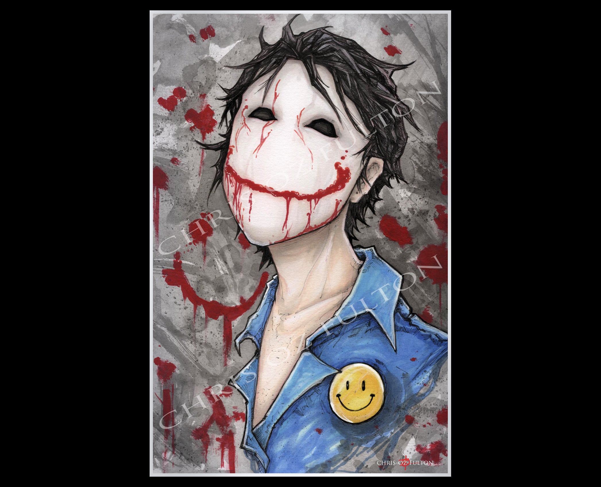 Jeff The Killer Creepypasta Poster Print By Chris Oz Fulton