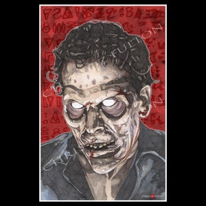 Evil Dead 2 Evil Ash Horror Movie Poster Art Print By Chris Oz Fulton
