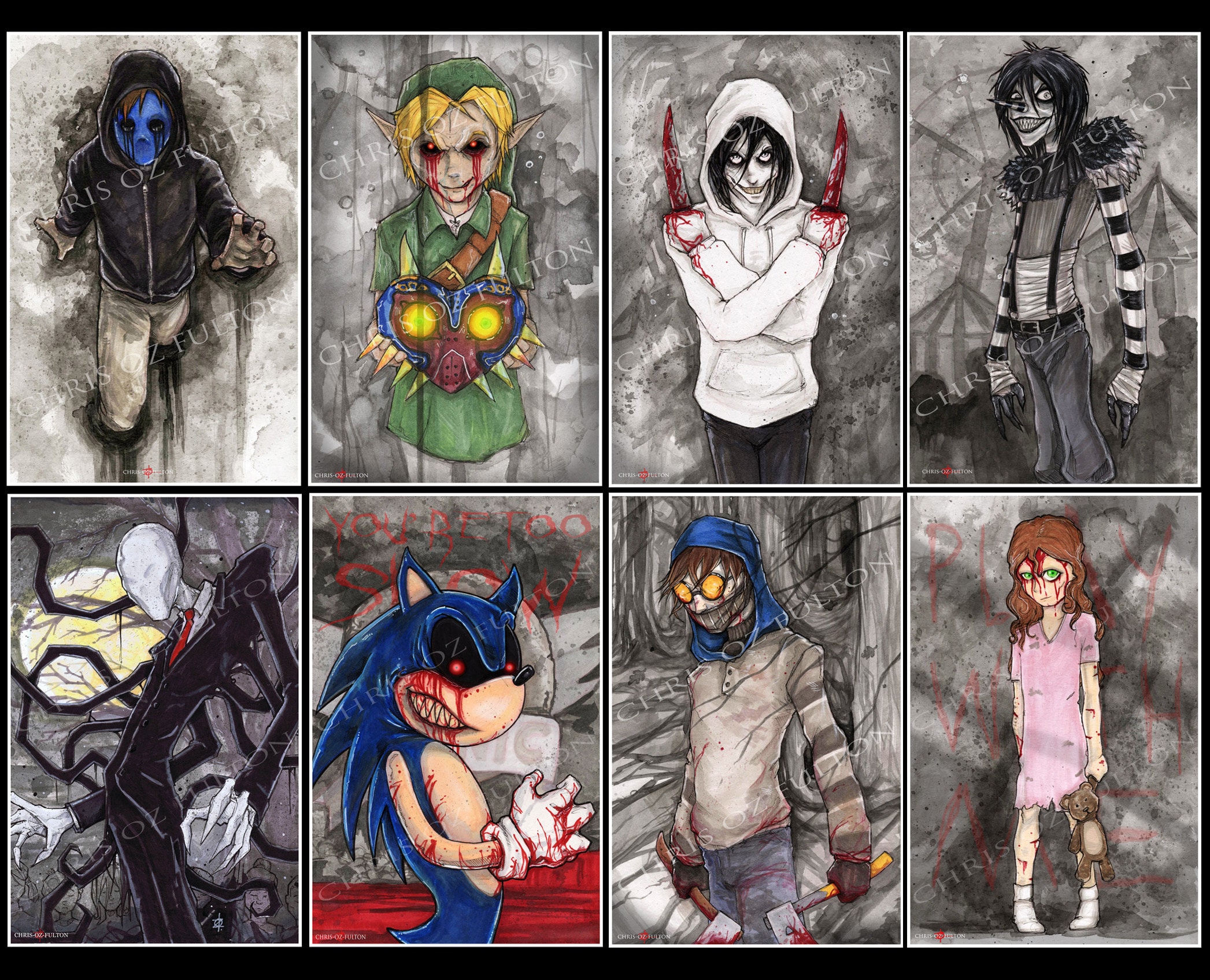 Jeff the Killer - Creepypasta - Posters and Art Prints