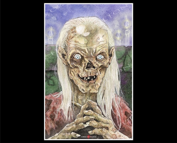 Tales from the Crypt The Crypt Keeper Horror Movie Poster Art Print by Chris Oz Fulton