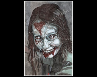 Evil Dead Rise Horror Movie Poster Art Print Signed By Chris Oz Fulton