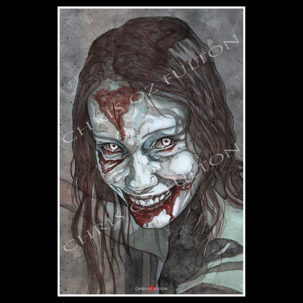 Evil Dead Rise Horror Movie Poster Art Print Signed By Chris Oz Fulton
