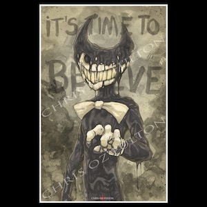 Bendy And The Ink Machine Art Poster Print By Chris Oz Fulton