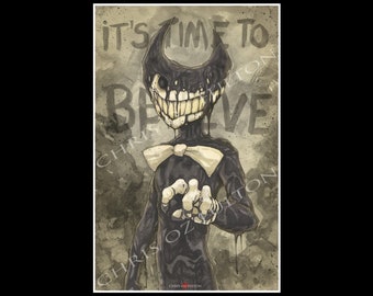 Bendy And The Ink Machine Art Poster Print By Chris Oz Fulton
