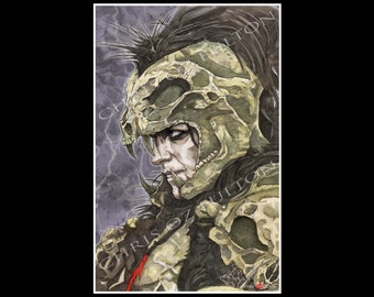 The Kurgan Highlander Movie Poster Wall Art Print Signed by Artist Chris Oz Fulton