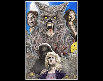 The Howling 11x17 Horror Movie Poster Wall Art Print Chris Oz Fulton