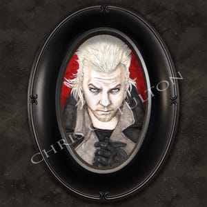 David Kiefer Sutherland The Lost Boys 11x17 Movie Poster Print Chris Oz Fulton 6.5x8.5 Framed