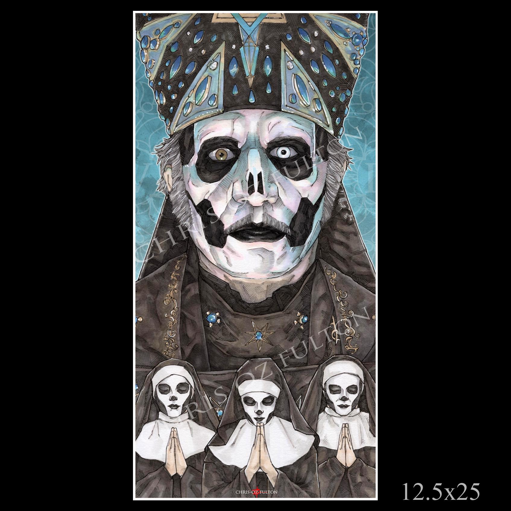 Ghost BC Band Papa Emeritus IV Nameless Ghouls Music Poster