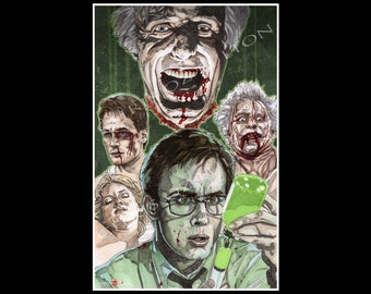 Re-Animator Horror Movie Poster Wall Art Print Signed by Artist Chris Oz Fulton