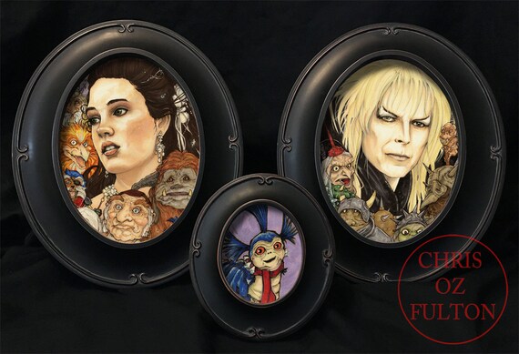 Download Drawing Illustration Goblin King Original Sketch 8 5x11 The Labyrinth Art Collectibles