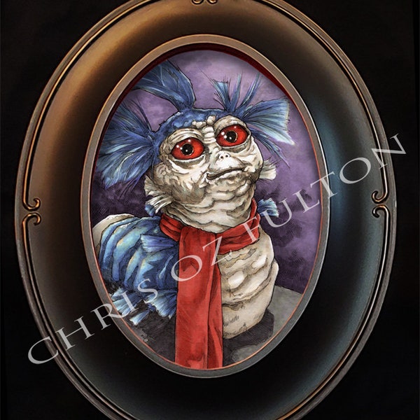 Labyrinth Worm Framed Art Print By Artist Chris Oz Fulton