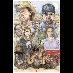 Tremors Horror Movie Poster Art Print By Artist Chris Oz Fulton Signed