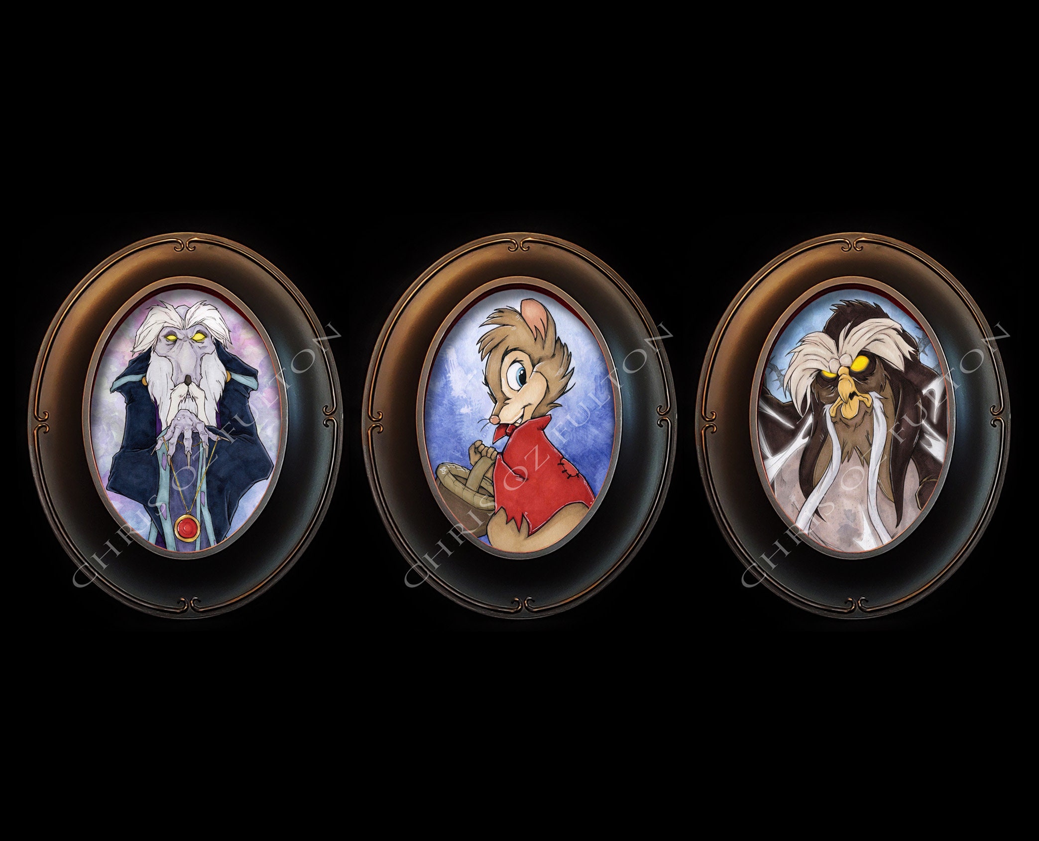 Secret of Nimh Movie Nicodemus Great Owl Mrs. Brisby Framed - Etsy