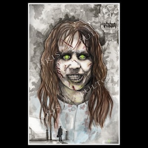 Regan The Exorcist  Poster Print