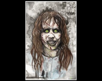 Regan The Exorcist  Poster Print