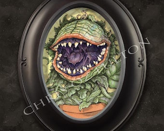 Little Shop Of Horrors Audrey 2 Framed Art Print By Chris Oz Fulton Signed