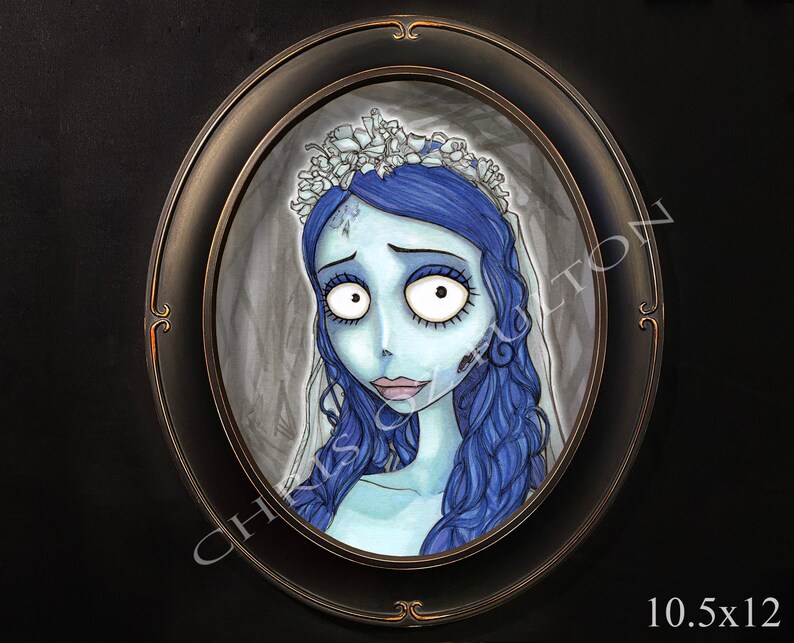 Corpse Bride Victor and Emily Framed Art Print Set of Two by - Etsy