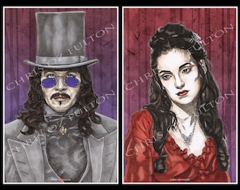 Póster de la película de terror Drácula de Bram Stoker, protagonizado por Gary Oldman, firmado por el artista Chris Oz Fulton.