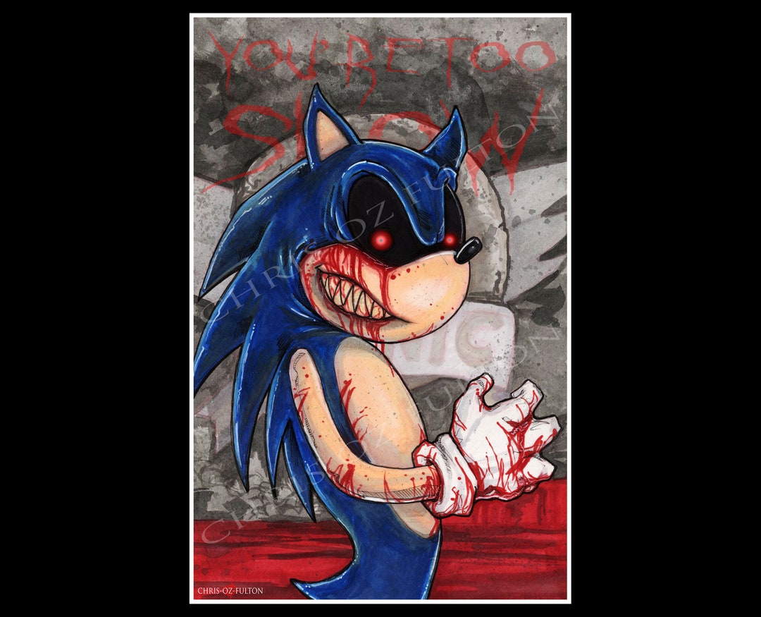 sonic.exe Poster by bluebbeerryyy