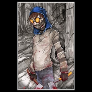 Hoodie Creepypasta Poster Print