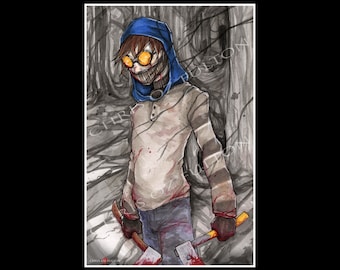 Ticci-Toby Creepypasta Poster Print By Chris Oz Fulton