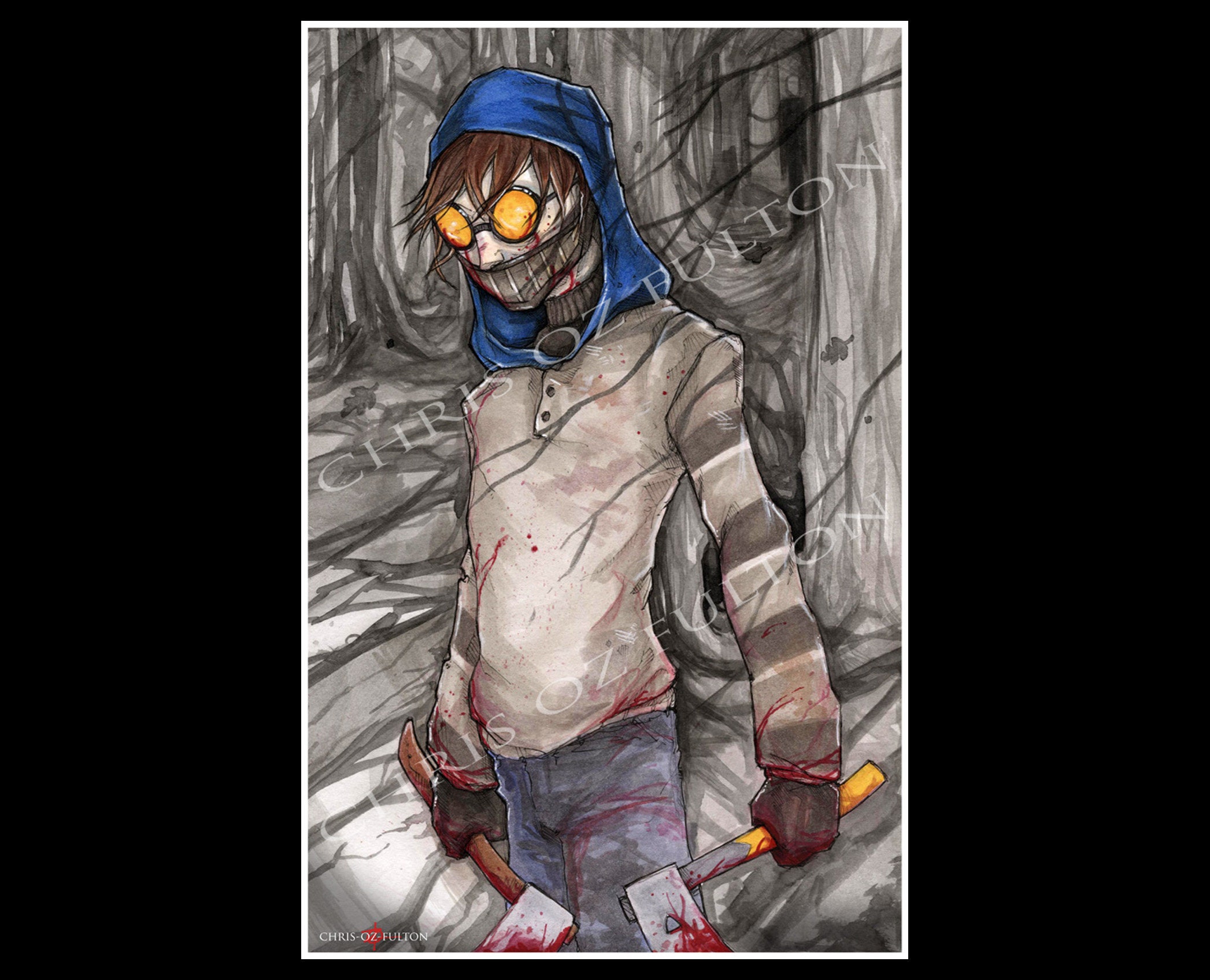 Ticci Toby Cave Ticci Toby Creepypasta Comics Around Premium Poster