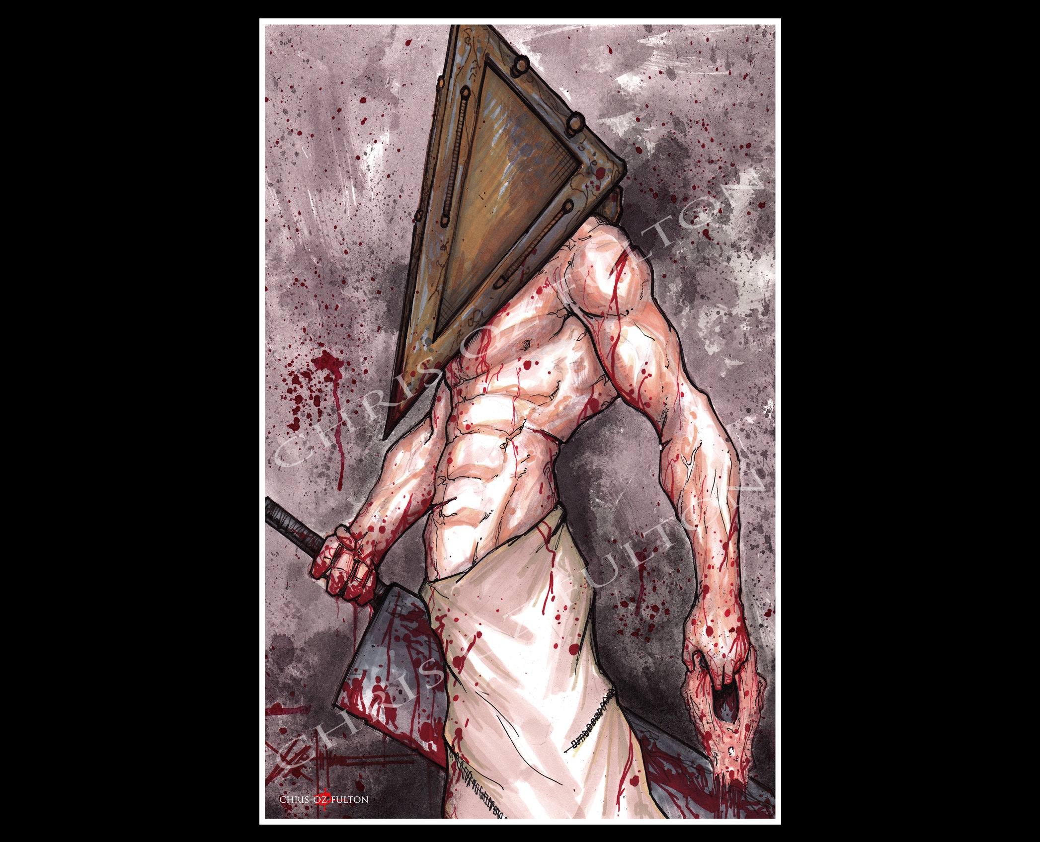 Silent Hill - Pyramid Head - Fan Art - Colours — ScudsWorth Productions