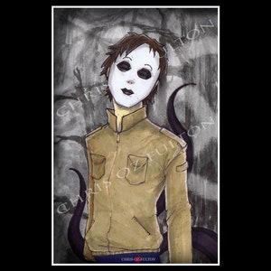 Masky Creepypasta Poster Print