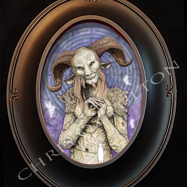 Faun Pan's Labyrinth Movie Framed Art Print Chris Oz Fulton