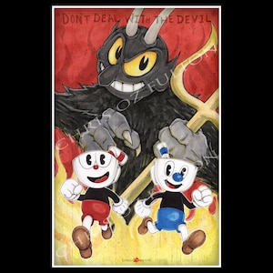 Cuphead Mugman Devil 11 x 17 Poster von Chris Oz Fulton