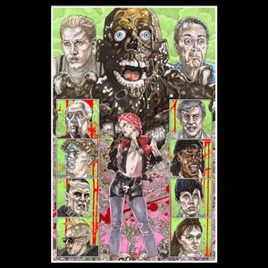 Return Of The Living Dead Horror Movie Poster Art Print By Chris Oz Fulton