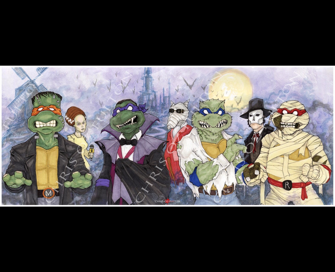 Universal Monsters And Teenage Mutant Ninja Turtles Donatello As