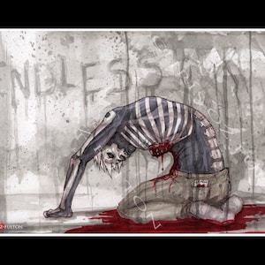 Hobo Heart Endless Creepypasta Poster Print